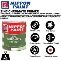 Gambar NIPPON PAINT ZINC CHROMATE PRIMER 1KG  CAT BESI ANTI KARAT NIPPON PAINT CAT MENI BESI 1KG dari JIUJIU STORE undefined 1 Tokopedia