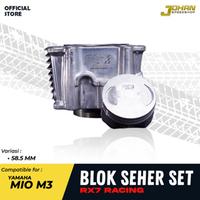 Gambar Blok Seher Rx7 Racing Mio M3 Fino Fi 125 Soul Gt 125 Xride 125 56 mm 58.5 mm 59 mm Johan Garage - Mio M3, 56mm dari Johan Garage Official undefined 1 Tokopedia