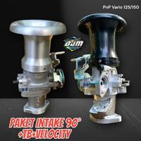 Gambar Paket Intake Downdraft 90° Vario 125 / 150 Throttle Body & Velocity By BJM (30 mm , 32 mm, 34 mm) - Velocity ABS, Intake SetTB32 dari MAKMUR OCO STORE undefined 2 Tokopedia