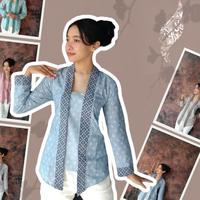 Gambar Xaviera Kebaya Baju Batik Wanita Jawa Lurik Istimewa Modern 2024 Dress Panjang Atasan Formal Casual Terlaris - Pink, M dari tokobesot213 undefined 1 Tokopedia