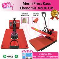Gambar Mesin Press Kaos Baju Spring PER Technology & Gagang Double 38 x 38 CM - SLIDING KUNING dari Silky Digital Sablon undefined 4 Tokopedia
