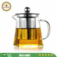 Gambar Teko Teh Kaca Tahan Panas Api Glass Teapot with Saringan - 350 ML dari Perabot Omah.Ku undefined 1 Tokopedia