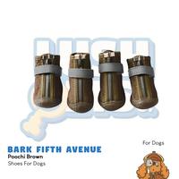 Gambar Bark Fifth Avenue Poochi Brown Dog Shoes - Size 5 dari Lush Pets Co. undefined 1 Tokopedia
