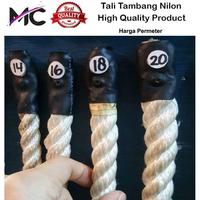 Gambar Tali Tambang Besar Nilon Nylon Rope 16mm 18mm Jumbo Pengikat Barang Putih Halus Qualitas Eksport Ikat Hewan Ternak Sapi Keau Domba Kambing Lembu - 16 mm dari PISSCES ID undefined 2 Tokopedia