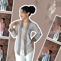 Gambar Xaviera Kebaya Baju Batik Wanita Jawa Lurik Istimewa Modern 2024 Dress Panjang Atasan Formal Casual Terlaris - Pink, M dari tokobesot213 undefined 4 Tokopedia