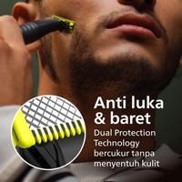 Gambar Philips | OneBlade | Alat Cukur Electric Hybrid Pria | Cukur dan Tata Tanpa Luka Baret | Handle Pisau Cukur | QP1424/10 - Handle+1Refill dari bangkitshell undefined 2 Tokopedia
