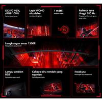 Gambar Monitor UltraWide 34 Inch Curved Gaming 144Hz 3440x1440 FreeSync 21:9 dari SBP27 undefined 3 Tokopedia