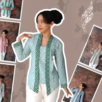 Gambar Xaviera Kebaya Baju Batik Wanita Jawa Lurik Istimewa Modern 2024 Dress Panjang Atasan Formal Casual Terlaris - Pink, M dari tokobesot213 undefined 5 Tokopedia