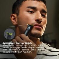 Gambar PHILIPS OneBlade QP1424/10 Alat Cukur Jenggot Kumis Hybird Elektrik - PLUS BUBBLE dari bangkitshell undefined 5 Tokopedia