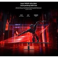 Gambar Monitor UltraWide 34 Inch Curved Gaming 144Hz 3440x1440 FreeSync 21:9 dari SBP27 undefined 5 Tokopedia