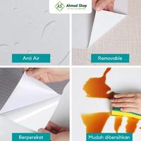 Gambar (READY MAKASSAR) Wallpaper Stiker Dinding Motif Kayu WPC Wood Panel Composite 3D Sticker Walpaper High Quality Embos Dinding Tembok Anti air Anti Minyak PVC Self adhesive Lemari Meja CY GH - AY1292 dari SHP STOR3 undefined 3 Tokopedia