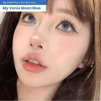 Gambar KAKALENS My Vonix Moon Blue Pinkin 14.5mm Natural Lens / Softlen My Vonix Moon Biru by Pinkin Softlens - Blue, 1 BOTOL/SEBELAH dari kakalens undefined 4 Tokopedia
