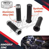 Gambar Handgrip Grip Gas Sone Motor Benelli Patagonian Eagle 250 Keeway Benda V252 C Morbius 250 TVS Ronin XSR 155 W175 Royal Enfield Interceptor 650 Classic 350 500 Hunter Meteor 350 Custom Universal - Hitam dari TWISTIC CUSTOM undefined 1 Tokopedia