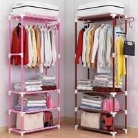 Gambar (READY MAKASSAR) Rak Baju Gantung Lemari Pakaian Portable Square Cloth Rack Tanpa Tutup Gantung Minimalis AestheticStanding Hanger Serbaguna Rak gantung Baju Stand hanger rak lemari pakaian serbaguna tanpa cover dari SHP STOR3 undefined 1 Tokopedia