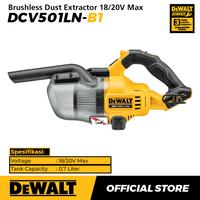 Gambar Dewalt Brushless Dust Extractor / Vacuum 18/20V Max 0.7 Liter DCV501LN-B1 (Unit Only) - Full Set 6.0 Ah dari Dewalt ID undefined 2 Tokopedia