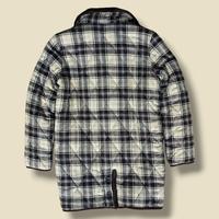 Gambar Wool Sherpa Tartan Coat Jacket - Jaket Wanita Unisex Tebal - Second Thrift Preloved Branded dari Vintage Version undefined 5 Tokopedia