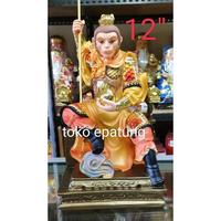 Gambar Patung Dewa Kera Sakti / Sun Go Kong / Tai Sing Duduk 12 Inch Fiber - L Patung dari novaherli undefined 3 Tokopedia