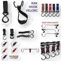 Gambar Hanger Hook Gantungan Tiang Lampu Flysheet Outdoor Camping Campervan - Rak Hook Velcro dari Distro JKT Keren undefined 1 Tokopedia