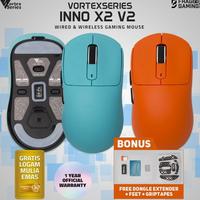 Gambar Vortexseries Vortex Inno X2 Super Light Wireless Gaming Mouse - BIRU INNO X2V2 dari Gesit Gaming undefined 1 Tokopedia
