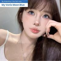 Gambar KAKALENS My Vonix Moon Blue Pinkin 14.5mm Natural Lens / Softlen My Vonix Moon Biru by Pinkin Softlens - Blue, 1 BOTOL/SEBELAH dari kakalens undefined 2 Tokopedia