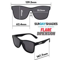Gambar SUNDAY SHADES Flare Series Kacamata Polarized UV400 Original Asian Fit - SolarWind dari Mevira Optic undefined 2 Tokopedia