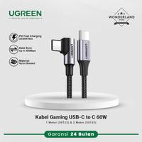 Gambar Ugreen Kabel Data Gaming USB-C to C 3A 60W Angled Elbow Nylon Braided Fast Charging QC - Wonderland Store Surabaya - 1Meter (5A) dari Wonderland Store undefined 2 Tokopedia