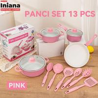 Gambar New Iniana Panci Set 13 PCS Tutup Kaca Serbaguna panci set lengkap stainless steel Non-stick Berkualitas - hijau dari Tokoo Ceriaaaaa undefined 5 Tokopedia