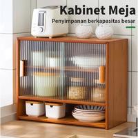 Gambar Rak Dapur Tertutup Rak Piring Gelas Lemari Dapur Minimalis Rak Dapur Aestetik - Type A P55cm dari BOSSALI Store undefined 3 Tokopedia