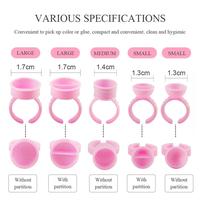 Gambar 100Pcs Eyelash Extension Glue Ring Cups Disposable Tattoo Pigment Container Holder Permanent Makeup Ink Cup Tattoo Needle Tools - Small dari SAM JAYA SHOP undefined 5 Tokopedia