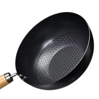 Gambar HOME PRO DEEP Fry Wok Hitam Gagang Kayu Anti Lengket Berkualitas 22 24 26 28cm - 26cm dari Alvinalucky undefined 2 Tokopedia