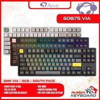 Gambar MECHANICAL KEYBOARD - AKKO 5087S VIA - 75% - QMK - SOUTH RGB - HOTSWAP - BLACK AND PINK dari Rumah-Gamings undefined 2 Tokopedia