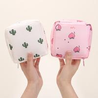 Gambar SP TS517 Pouch Pembalut Kotak Mini Dompet Tas Penyimpanan Mini Storage Organizer Bag Serbaguna Multifungsi Pouch Travel - putih cactus dari Sellingpedia undefined 4 Tokopedia