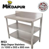 Gambar MEJA STAINLESS SERBAGUNA MR DAPUR TYPE MS3 KIRIM SAMARINDA dari Mr Dapur Jakarta_NEW undefined 1 Tokopedia