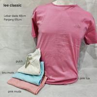 Gambar kaos oblong polos lee classic katun adem murah obral - Biru Muda dari Bintang Tyre undefined 1 Tokopedia