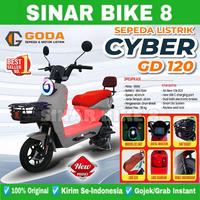 Gambar Sepeda Listrik GODA GD 120 CYBER 550 Watt Electric E Bike - Black dari Toko Sepeda Sinar Bike 8 undefined 1 Tokopedia