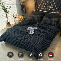Gambar BEDCOVER SET SPREI FREE SARBAN & SARGUL Tinggi 30cm Kotak Aesthetic - Kotak Biru, BC:120+Sprei.90 dari GUDANG BEDROOM_NEW undefined 3 Tokopedia