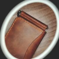Gambar Dompet kulit, Money clip, card holder crazy horse leather dari babacalaLthr undefined 3 Tokopedia
