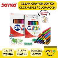 Gambar Krayon Bersih Dapat Dihapus Clean Crayon Erasable Joyko CLCR-AB-12 Warna - CLCR-AC-24 dari ATK123.Surabaya undefined 1 Tokopedia