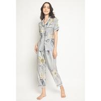 Gambar [BARU] MARGIE ORGANIC SILK TENCEL CLASSIC PAJAMAS SET PIYAMA - Shortpants S dari Anggrek Karya Abadi undefined 4 Tokopedia