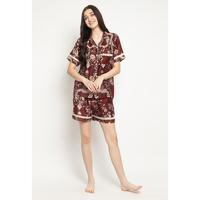 Gambar [DISKON] LINA ORGANIC SILK TENCEL (FORTUNE COLLECTION) COLLAR PAJAMAS SET PIYAMA - Longpants M dari Anggrek Karya Abadi undefined 2 Tokopedia