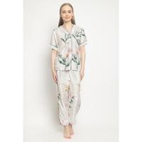 Gambar [BEST QUALITY] IRISH ORGANIC SILK TENCEL NON-COLLAR PAJAMAS SET PIYAMA - Shortpants M dari Anggrek Karya Abadi undefined 3 Tokopedia