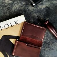 Gambar Dompet kulit, Money clip, card holder crazy horse leather dari babacalaLthr undefined 5 Tokopedia