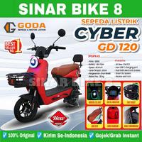 Gambar Sepeda Listrik GODA GD 120 CYBER 550 Watt Electric E Bike - Black dari Toko Sepeda Sinar Bike 8 undefined 3 Tokopedia