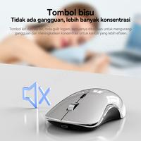 Gambar OLYPS Mouse Wireless USB 2.4G Dongle Optical 1600DPI Silent Click Klik Ergonomic Design Type C Fast Charge - MOU32-Hitam dari Olyps Official undefined 4 Tokopedia