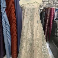 Gambar Bahan Kain Kebaya Brokat Tile Embroidery 2tone Daisy voL.3 Warna Sage Green Harga Setengah meter dari AND RETAILERTEX undefined 5 Tokopedia