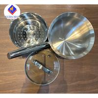 Gambar Panci Kukus Gagang Panjang Stainless 304 Diameter 16cm / Panci Steamer Serbaguna Stainless Steel Tebal - 16 dari Kudamasbsd undefined 3 Tokopedia