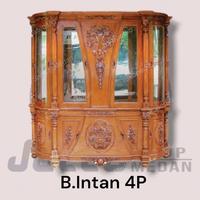 Gambar Lemari Hias 4 Pintu Kayu - Lemari Pajangan Kayu Jati Jepara Murah Mdn - paloma 4p dari juccoshop@medan undefined 3 Tokopedia