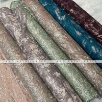 Gambar Bahan Kain Kebaya Brokat Tile Embroidery 2tone Daisy voL.3 Warna Sage Green Harga Setengah meter dari AND RETAILERTEX undefined 2 Tokopedia