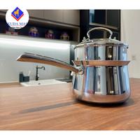 Gambar Panci Kukus Gagang Panjang Stainless 304 Diameter 16cm / Panci Steamer Serbaguna Stainless Steel Tebal - 16 dari Kudamasbsd undefined 1 Tokopedia
