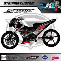 Gambar STRIPING VARIASI SUZUKI SATRIA FU FI INJEKSI R150 STIKER CUSTOM - Merah dari JM Striping undefined 3 Tokopedia